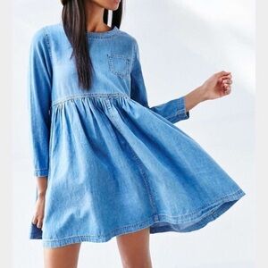 Urban Outfitters denim babydoll dress  XS